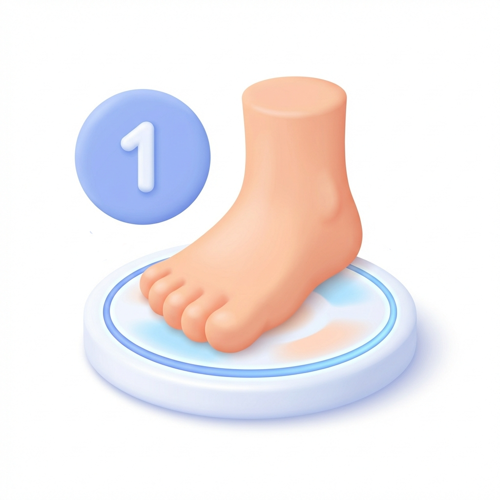 cute 3d icon illustration of foot measurement conc 1770396172179